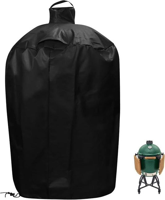 Grill Cover for Large Big Green Egg and Kamado Classic Joe Ceramic Grill, 29 Inch Dia Waterproof Outdoor Grill Full Cover, Outdoor BBQ Smoker Accessories