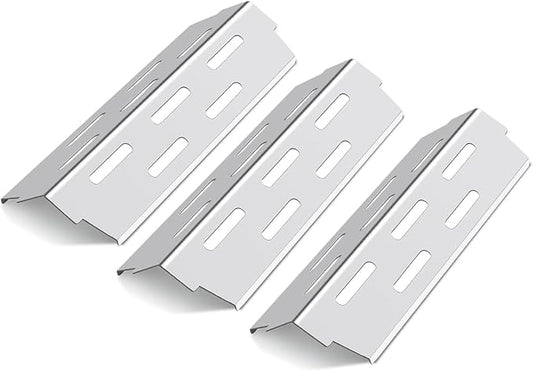 Grieptra Heat Deflectors for Weber Genesis II 300/LX 300, GS4 Genesis ii E-310 ii E-315 ii E/S335 ii se-335 Grill (304 Stainless Steel, ES/410 * 3)