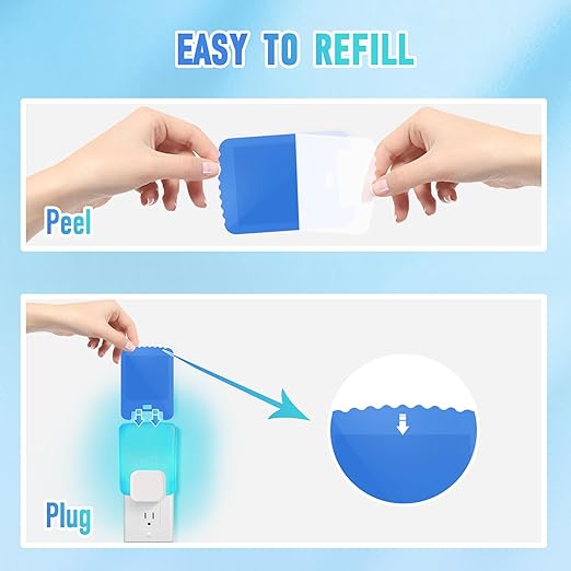 15 Pack Refill Cartridges Compatible with Rald Essentials Plug-in Blue Light, Replacement Refills Glue Cards for ST3M Blue Light Indoor (15 Pack)