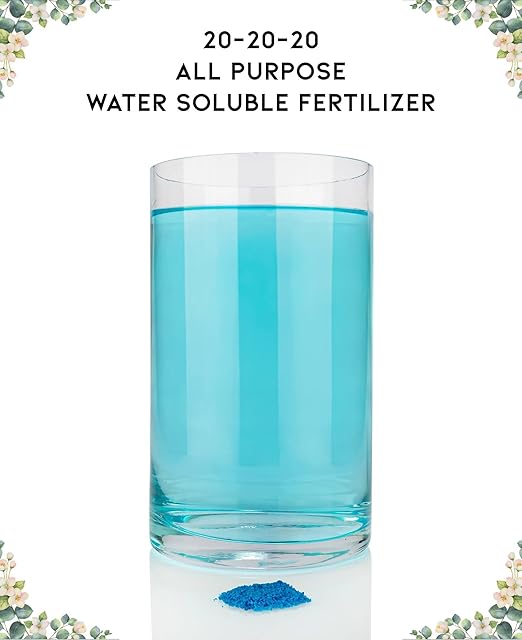 𝐁𝐄𝐒𝐓𝐒𝐄𝐋𝐋𝐄𝐑 20-20-20 Water-Soluble Fertilizer – Powder for Liquid Plant Food for Indoor & Outdoor Plants, Orchids, Vegetables, Lawns, Flowers – 20 20 20 Fertilizer - 2 Quarts
