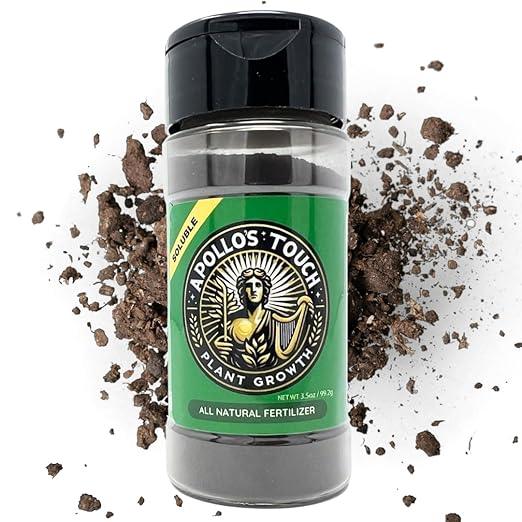 Apollo's Touch All Natural Plant Growth Fertilizer - House Plants, Outdoor Garden Plants, Soluble, Increases Plant Growth and Health - 3.5oz Bottle