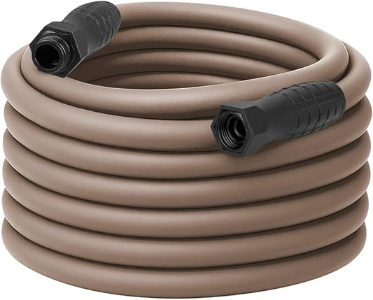 Flexzilla Colors SwivelGrip Garden Hose 5/8 in. x 75 ft., Lightweight All-Weather Water Hose, Durable and Flexible, Leak-Free Connections, Brown Mulch