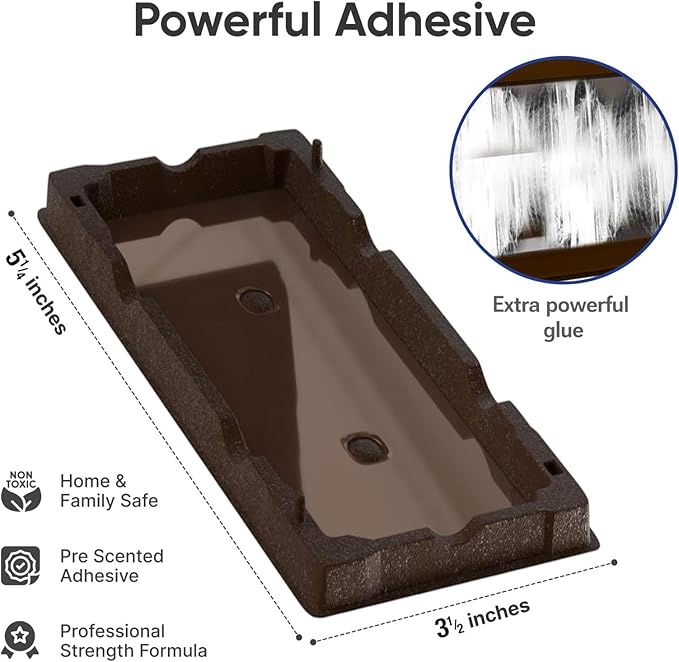 Mouse Traps and Rat Trap - 12 Pack Glue Mouse Traps Indoor for Home, Pre-Baited Strong Adhesive Boards, Safe Pest Control, Effective Trampas para Ratones