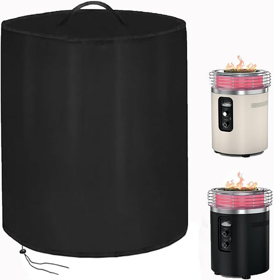 POMER Firepit Cover For NinJa Fireside360 Outdoor Heater,Water-Resistant Dust/Leaf Protection, Dual Handles, Dual Drawstring Hem — Fits for Fireside360 Fire Pit