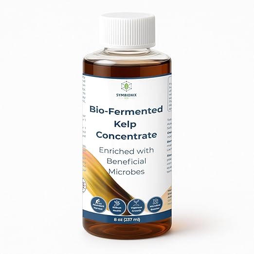 Liquid Seaweed Fertilizer for Plants with Soil Activator, Fermented Organic Liquid Kelp Fertilizer for Vegetables, Indoor and Outdoor Plants - Made in USA (8 OZ)