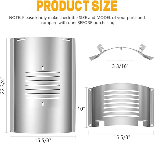 Flame Broiler Kit for Pit Boss 700 Series Pellet Grills,Compatible with PB700FB PB700FBW2 PB700SC PB700FBW1 PB700S Pellet Grills,Includes Main Plate and Slide Cover