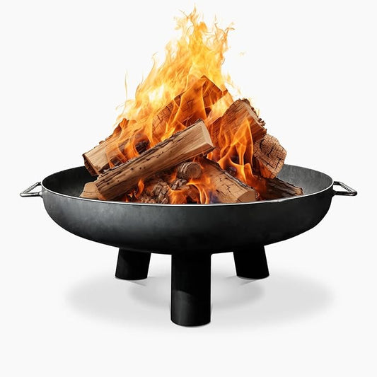 Fire Pit Yellowstone 23" Outdoor Fire Bowl, Steel Firepit for Patio, Backyard & Garden (23" Yellowstone)