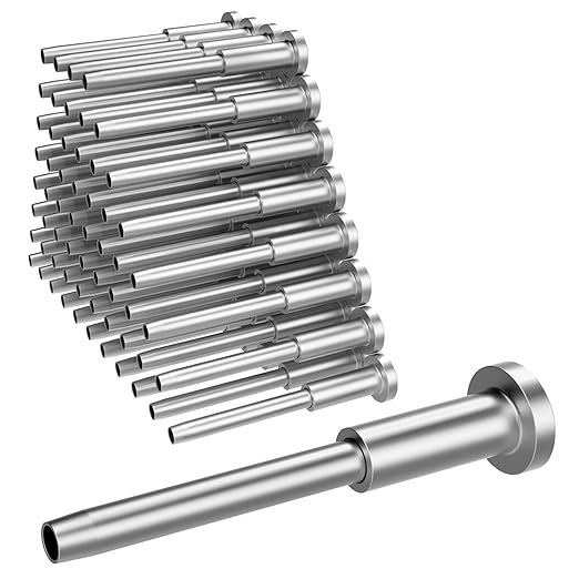 BLIKA 60 Pack Invisible Cable Railing Kits, T316 Stainless Steel 1/8" Invisible Receiver and Swage Stud End for Cable Railing, Swage Tensioner 1/8" for Wood/Metal Post, Cable Railing Hardware