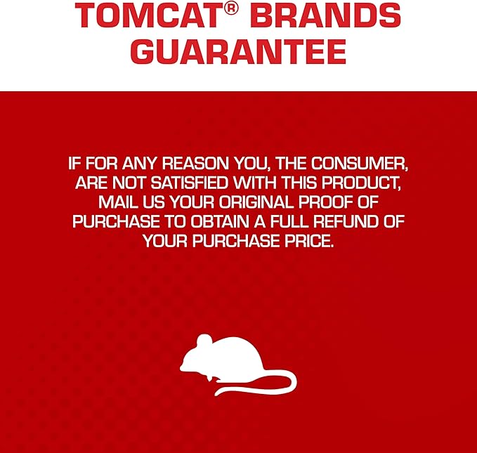 Tomcat Mouse Snap Trap, Effectively Kills Mice for Clean, No-Touch Disposal, 4 Traps