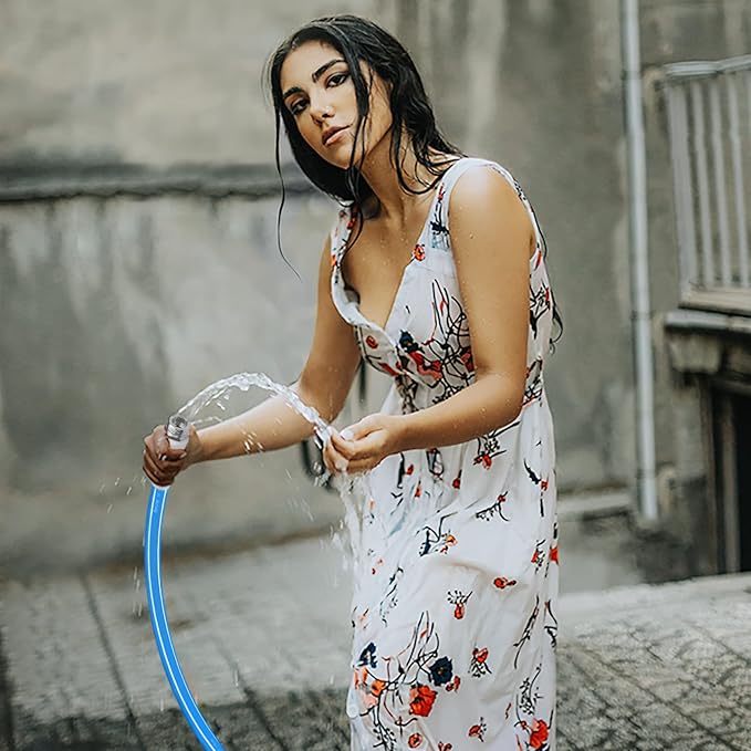 Fevone Garden Hose 50 ft., Lightweight Hybrid Water Hose, Flexible and Durable, Leak-Free Connections