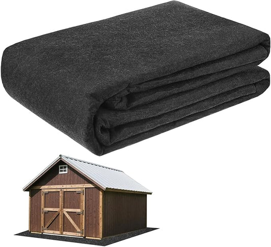 Outdoor Storage Shed Mat, 17 x 7.4 FT Garage Floor Mats with Reusable, Washable, Non Slip, Durable for Protects Garage Floors/Driveways/Entrance Doors/Deck [Gray]