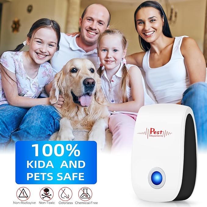 2026 New Mouse Repellent Ultrasonic Plug in Pest Repeller Indoor Control for Rodent, Mice, Rat, Roach, Bugs, Mosquito, Spider, Electronic Repellent Devices for House Garage Basement Attic,10Pack