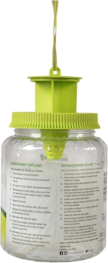 RESCUE! Outdoor Fly Trap - Reusable