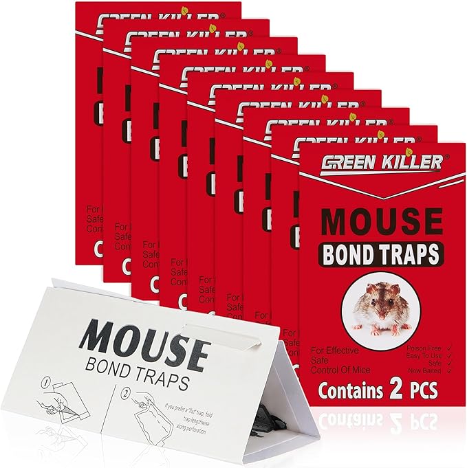 Qualirey 150 Pack Traps for Mouses Rats Rodents Snake Bugs Mice Sticky Traps Pads Indoor Bulk Non-Toxic Adhesive Glue Boards