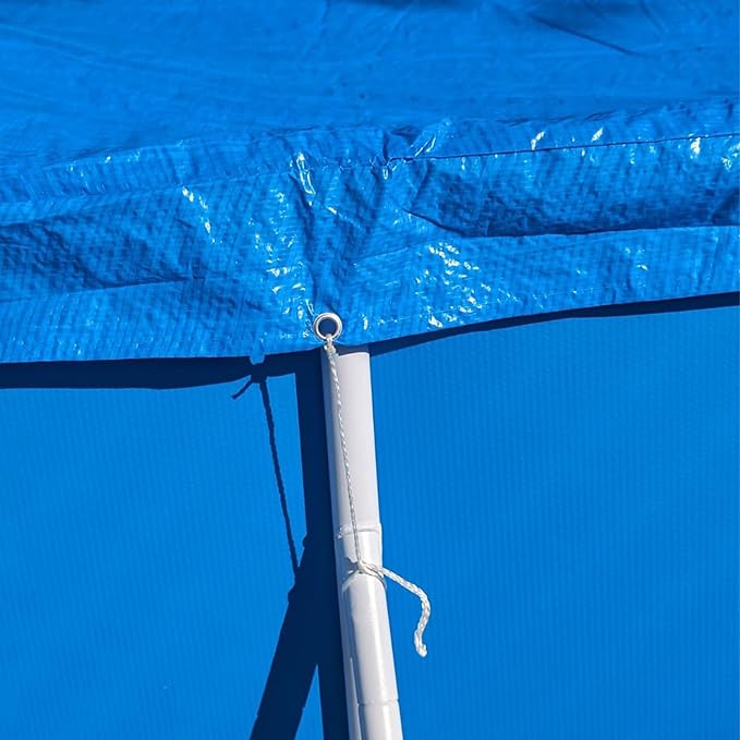 87 x 59 in Rectangle Pool Cover, 7 x 5 Rectangular Frame Swimming, 7 x 4 ft Pool Cover, Durable PE Tarpaulin Dust Proof Rain Proof Garden Outdoor Above Ground Square Pools Cover (87''x59'')
