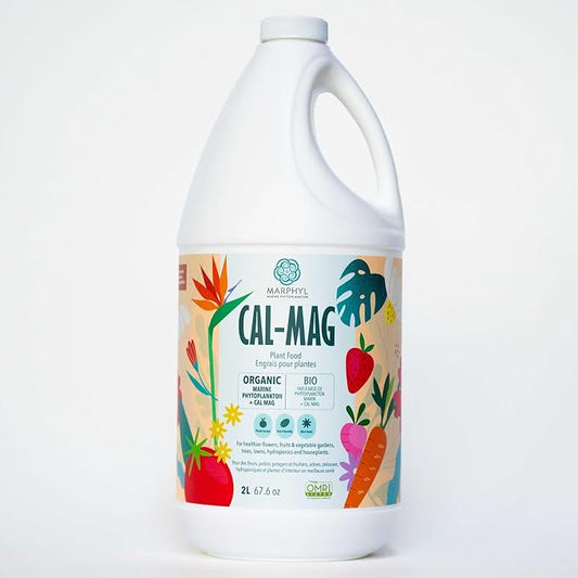 MARPHYL Organic Cal-Mag Liquid Fertilizer – Calcium & Magnesium Supplement to Correct Plant Deficiencies, Supports Strong Growth for Garden Flowers, Vegetables, Succulents & Hydroponics