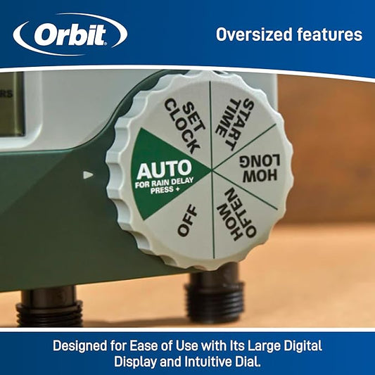 Orbit 56082 3-Outlet Programmable Digital Hose Watering Timer (Pack of 4)