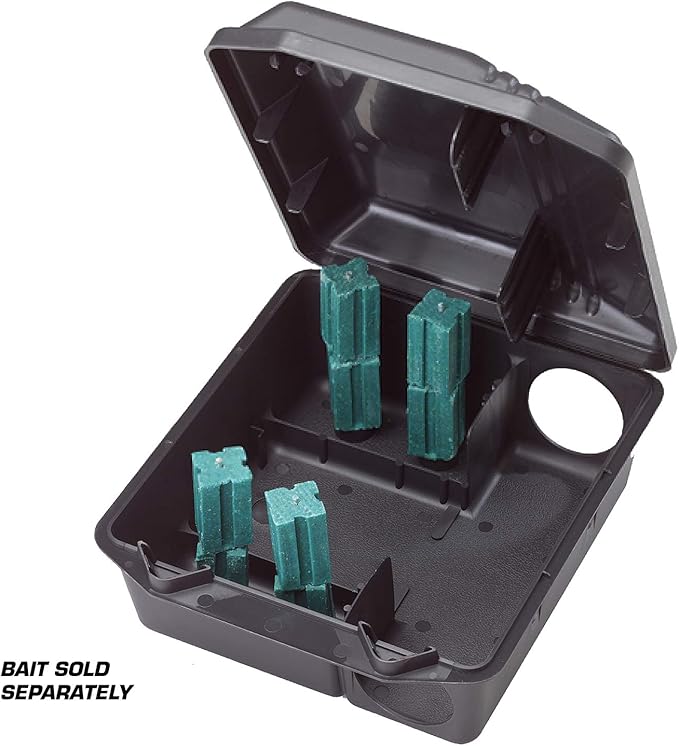 Tomcat Rodent Station, Each Box Includes 1 Rodent Station with 4 Bait Securing Rods and 1 Security Key, Use Indoors or Outdoors, 2-Pack
