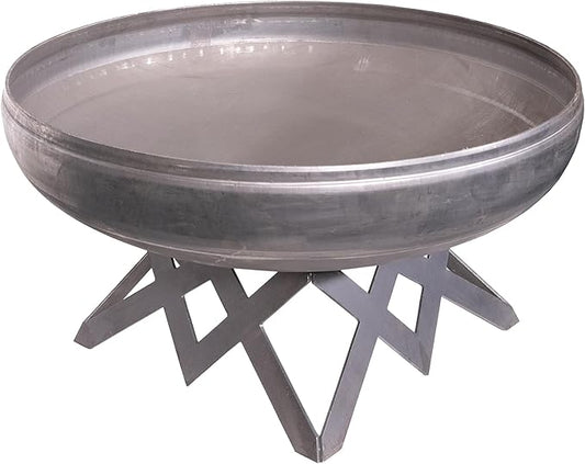 Liberty Fire Pit – Ohio Flame Wood Burning Outdoor Fire Pit - 24" Diameter with Angled Base (Made in USA)