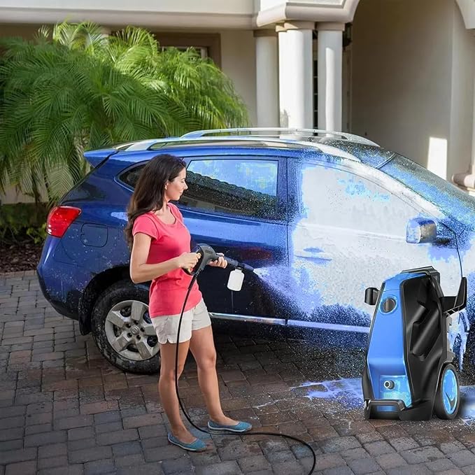 Imdot Pressure Cleaner, Heavy Duty Power Cleaner with Foam Cannon, 4 Nozzle Tips,33FT Hose and Soap Bottle for Home/Cars/Driveways/Patios/Decks/Fences