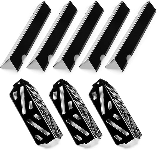 66040 Flavorizer Bars with Heat Deflector for Weber Genesis II 300 /LX 300 Series, Genesis II E-310 E-315 E-335 GS4 Flavor Bars Replacement Parts Genesis II 300 Series LX S-340 II S-310 II S-335