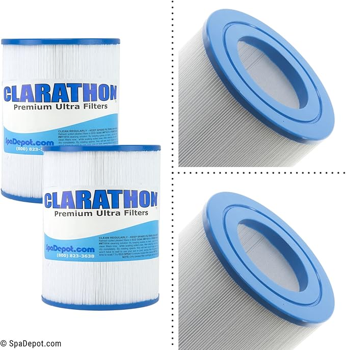 Clarathon Replacement for AquaRest/Dream Maker Hot Tub Spa Filters (Round Cartridge) Aqua Rest (2) Pack