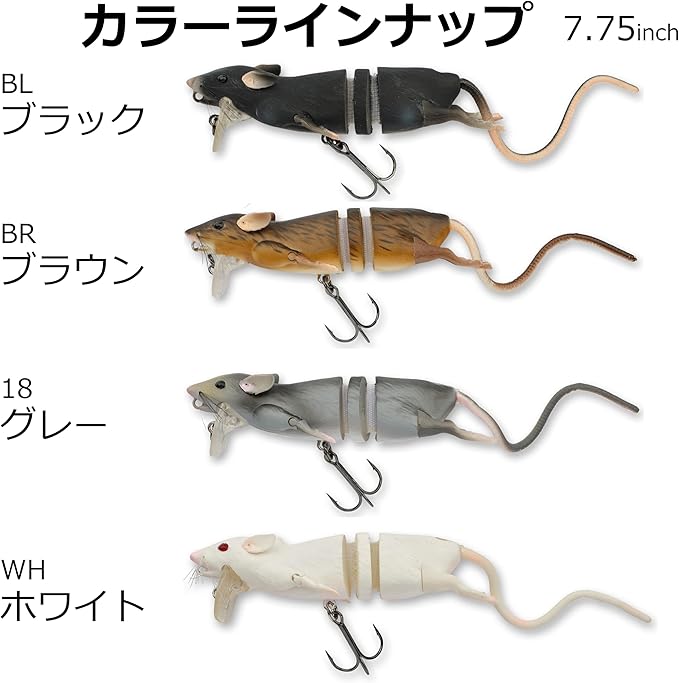 Savage Gear 3D Rat Fishing Hard Bait