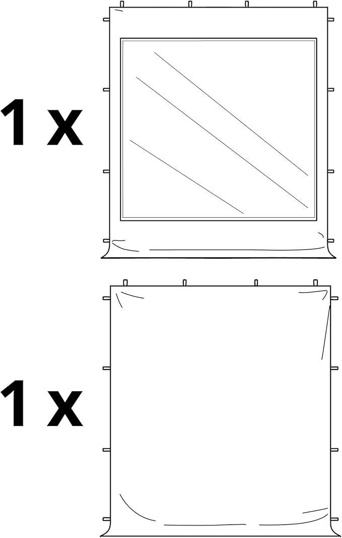 TOOLPORT 10x10 ft PES 700 Pop up Canopy Tent Economy Aluminium 1.3 in., incl. 2 Sidewalls with Panorama Windows, Dark Gray
