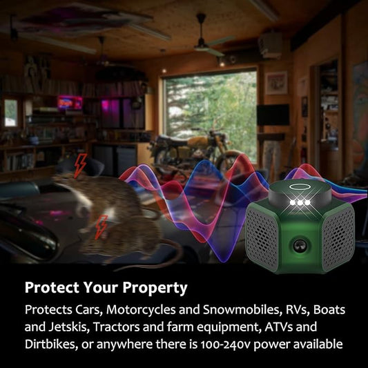 BlokWRX Rodent Repellent Ultrasonic Plug-in, Rat Repellent for House Ultrasonic Mouse Repeller Pest Control Deterrent Device Garage Attic Home