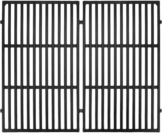 GasSaf 19.5 inch Grill Grates Replacement for Weber 7524, 7528, Genesis 300 E310 E320 E330 S310 S320 S330 EP310 EP320 EP330 Gas Grill, Set of 2 Cast Iron Cooking Grid Grates(19.5" x 12.9" x 0.5")