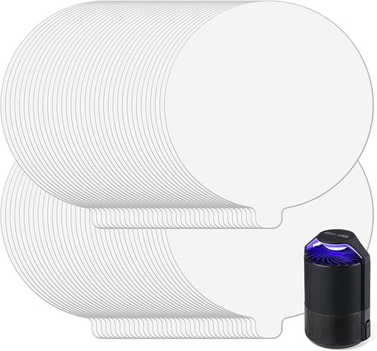 72 Pack 4.3-inch Katchy Replacement Rubber Plate, Indoor Rubber Plate Filled with Sticky Card Suitable for Indoor Insect, Fly, and Mosquito Trap, Insect Trap, and Mosquito Lamp (white-72)