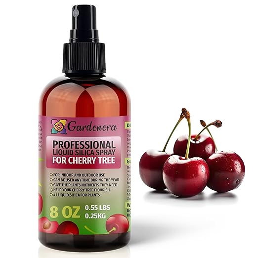𝐒𝐔𝐏𝐄𝐑𝐈𝐎𝐑 Liquid Silica Boost Fertilizer and Supplement Spray for Cherry Tree Plants – Pre-Mixed, Ready-to-Use Liquid Silicon Plant Superfood Mist for Indoor & Outdoor Plants – 8oz