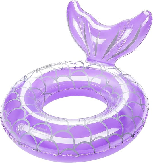 HeySplash Pool Floats Kids, Inflatable Swimming Ring Swim Tube Floaties, Summer Water Fun Beach Party Swimming Pool Toys for Kids Children Water Activities