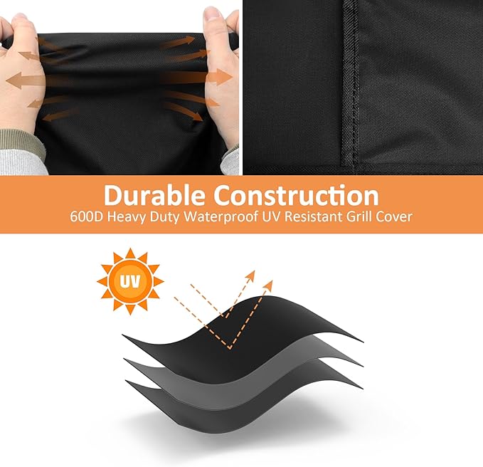 Waterproof Cover for Large Big Green Egg, Ceramic Grill Cover Outdoor Grill Cover, Weather Resistant BBQ Grill Accessories, Anti-Fade Fabric
