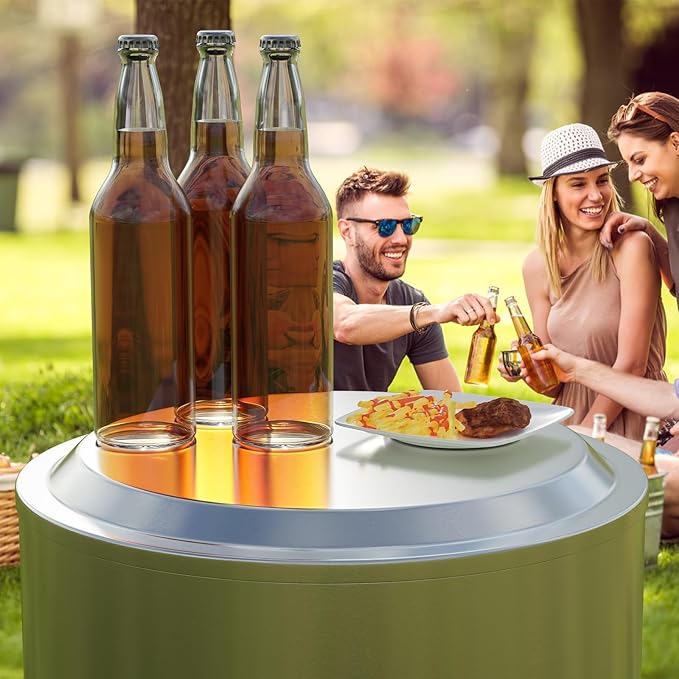 Fire Pit Lid Replacement for Solo Stove Bonfire Accessories 304 Stainless Steel 19.5 Inch Solo Stove Bonfire Lid, Outdoor Fire PitLid