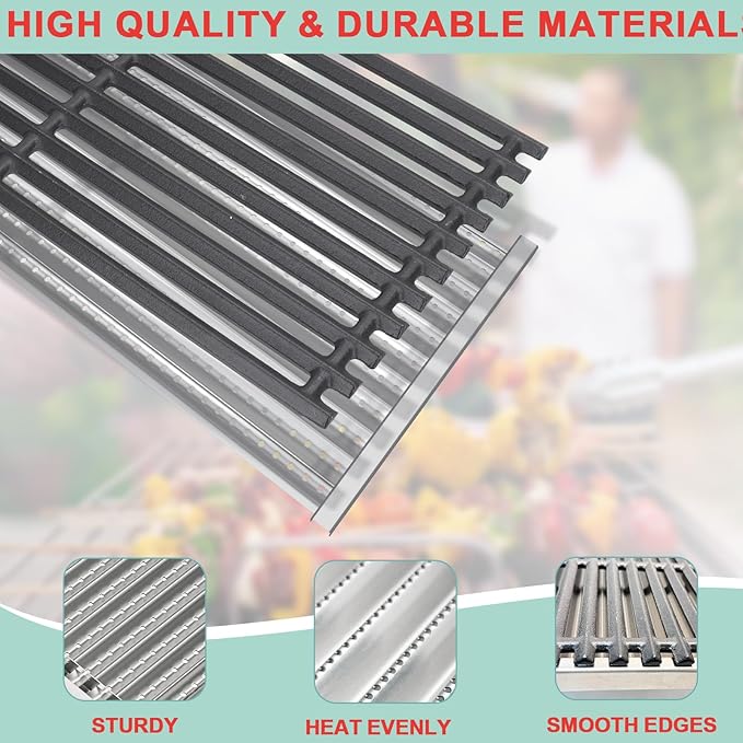 463242516 Grill Parts for Char Broil Commercial Tru Infrared Grill 3 Burner 466242615 463242515 466242616 463367016 463346017 Parts, for Charbroil G466-0025-W1 G472-0028-W1 Grill Grate & Emitter Plate