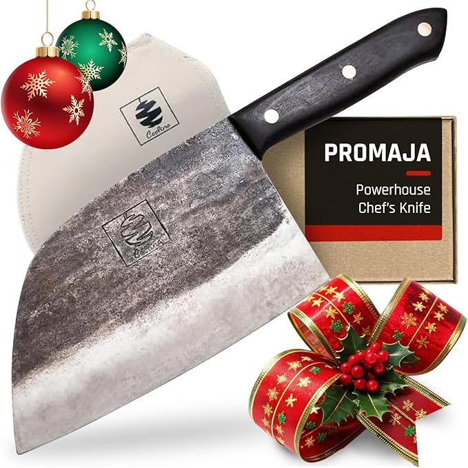 COOLINA Promaja Knife – Carving, BBQ, Meat Cutting, Slicing, Butcher & Chef Knife – Essential Kitchen Tool
