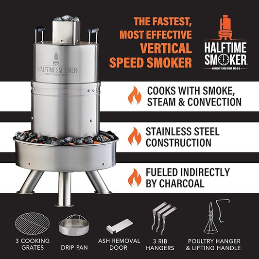 The Halftime Smoker - Smoked Perfection in Half the Time