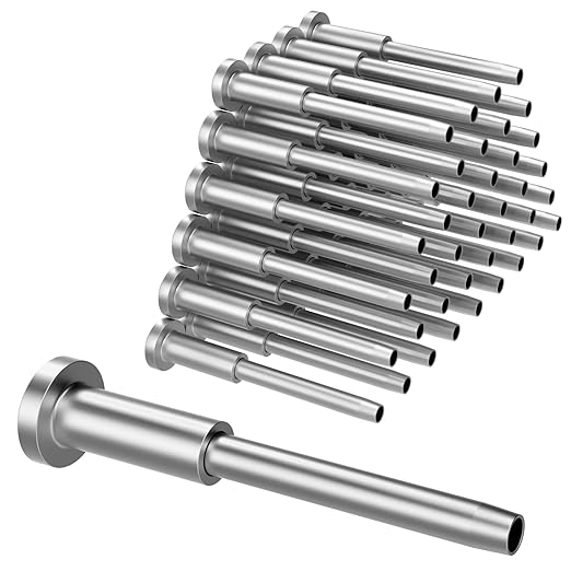 BLIKA 40 Pack Invisible Cable Railing Kit, T316 Stainless Steel 1/8" Invisible Receiver and Swage Stud End for Cable Railing, Swage Tensioner 1/8" for Wood/Metal Post, Cable Railing Hardware
