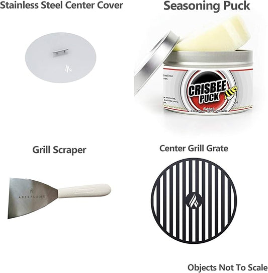 40" Grill High Round Base With 5 Accessories