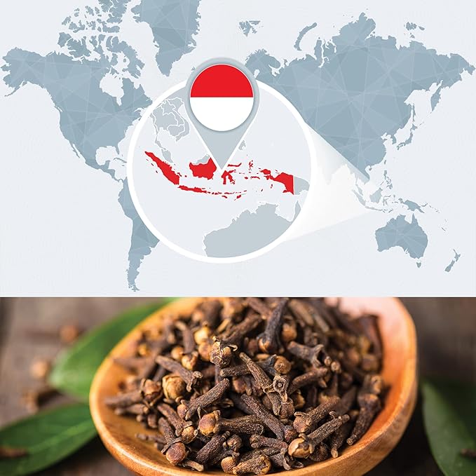 Bulk Clove Essential Oil - 8 Fl Oz - Large Size Bottle - 100% Pure & Undiluted Therapeutic Grade - High Eugenol Content - Steam Distilled from Clove Bud, not Clove Leaf