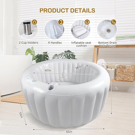 TONGTONGF Birthing Pool for Home Births，Premium Birth Tub，The Birthing Tub can Drain Quickly，Nflatable Birthing Pool Suitable for Expectant Mothers and Children to Swim Leisurely