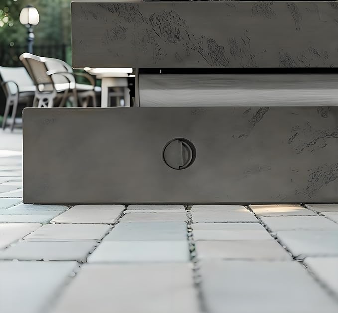 48"×24" Tabletop Propane Fire Pits,50000BTU Outdoor Firepit Table Suitable for Outdoor, Patio, Balcony,Three Height Adjust