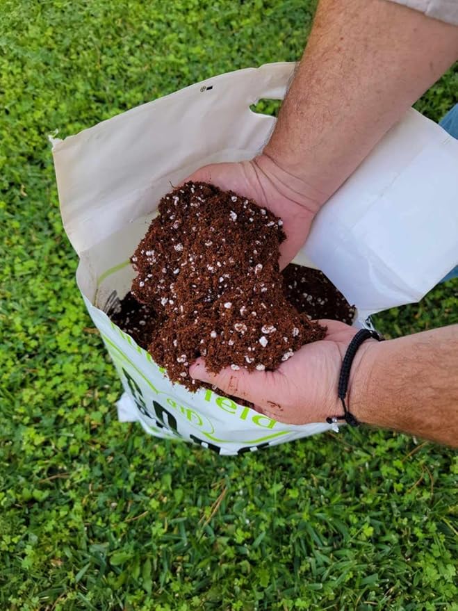 Nutrifield Coco Coir Perlite Mix 10 Liter - 70/30 Blend - Pre Buffered with Calcium, Organic Coconut Coir & Perlite for Plants - Hydroponic, Indoor & Outdoor, Grow Bags & House Plants