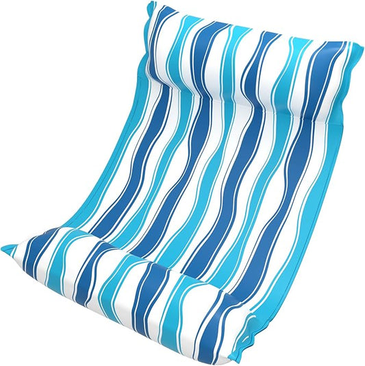 Jasonwell Water Hammock Pool Floats - Fabric Inflatable Pool Hammock Float Floaties 4 in 1 (Saddle Lounge Chair Drifter) Lake Beach Floating Loungers Swimming Pool Rafts Toys for Adults