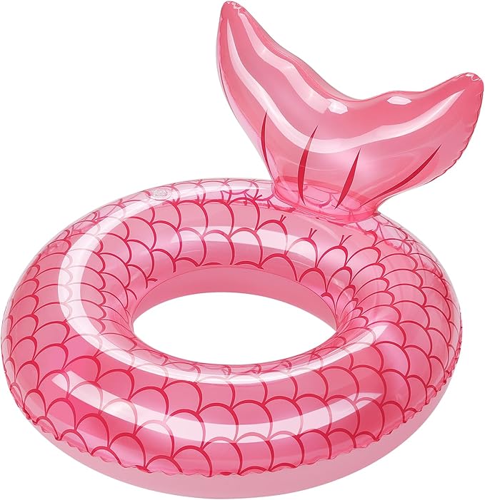 HeySplash Pool Floats Kids, Inflatable Swimming Ring Swim Tube Floaties, Summer Water Fun Beach Party Swimming Pool Toys for Kids Children Water Activities