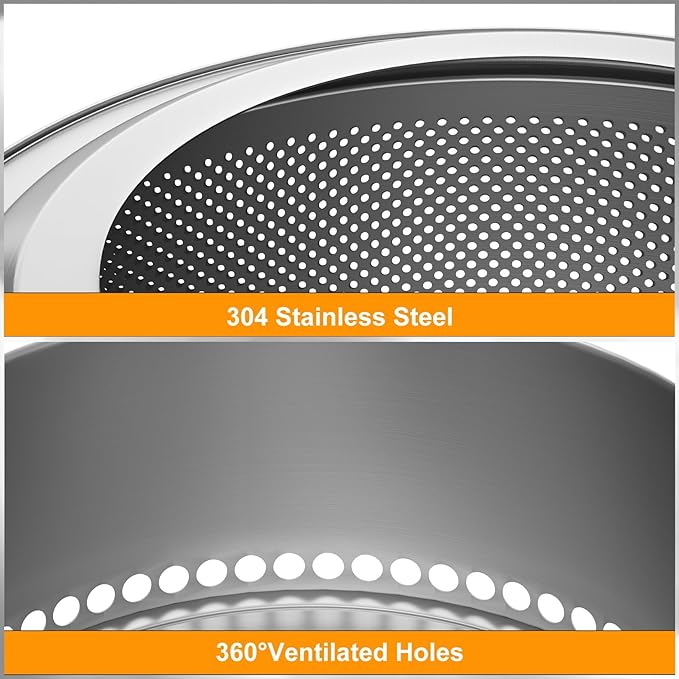 unho 20 Inch smokeless firepit for Outside Wood Burning Stove, Stainless Steel Outdoor Portable Fire Pit for Backyard, Patio, Garden, Picnic