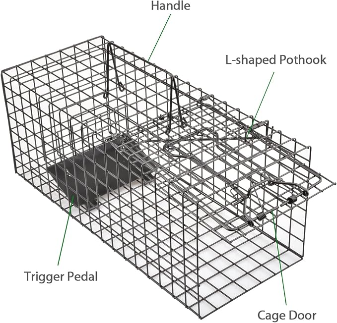 Live Squirrel Trap Heavy Duty Humane Animal Cage Trap (Not Applicable to Mice)