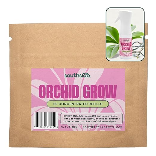 Southside Orchid Grow Fertilizer - 50 Concentrated Refills (Spray Bottle not Included) - Hydrate & Fertilize (3-1-3 NPK) - Economical Plant Food for Orchids