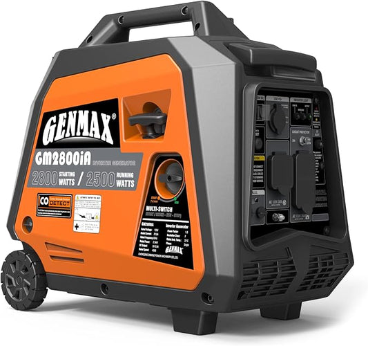 GENMAX Generator，EPA Compliant, Eco-Mode Feature, Ultra Lightweight for Backup Home Use & Camping